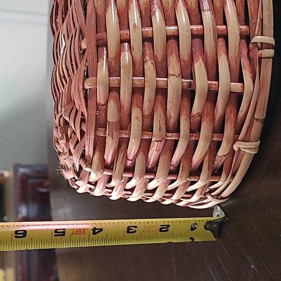 TWO great well made nesting baskets made in The Philippines tan and light yellow - Picture 7 of 14